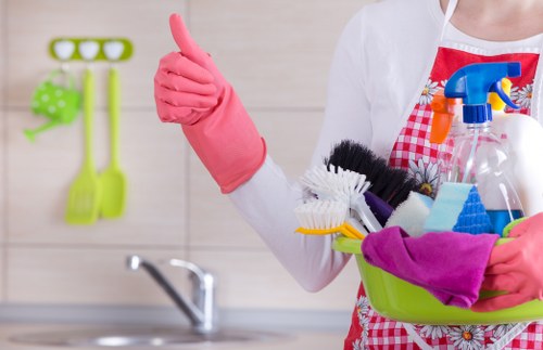 Professional carpet cleaning equipment in a Barnet home