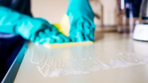Different curtain fabrics prepared for cleaning and maintenance